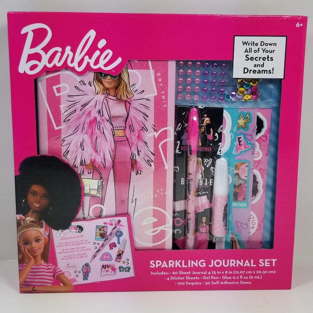 Barbie Sparkling Journal Set